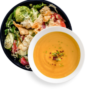 Zupa + sałatka